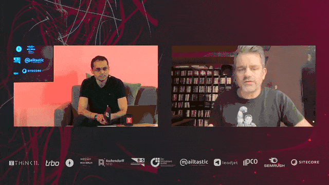 Schahab Hosseiny und Marcus Tandler im Q&A Talk