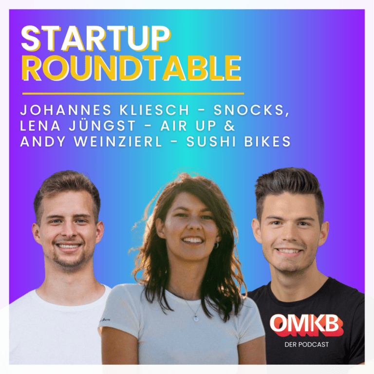 OMKB #11 Startup Roundtable mit SNOCKS, air up und SUSHI Bikes