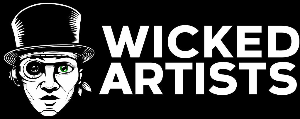 Main Logo Wicked Artists white on black b16797d3c0d3895dfed8bba42fbf27dd