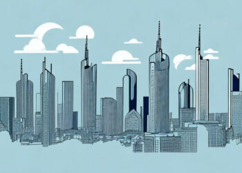The frankfurt skyline