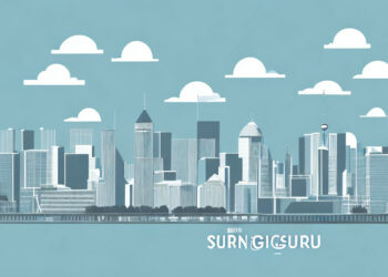 A city skyline with a focus on the stuttgart skyline