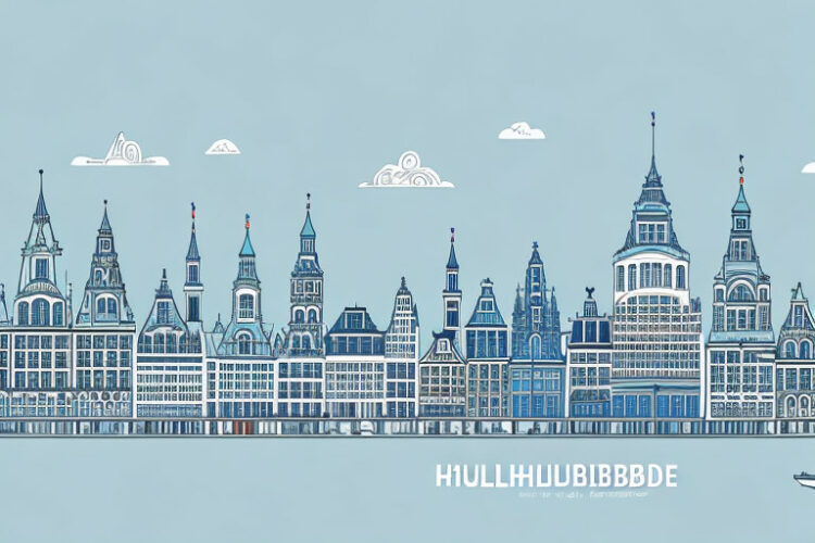 Hamburg's skyline with the city's iconic landmarks